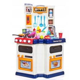 Doris dětská kuchyňka XXL s párou a tekoucí vodou Talented Chef - modrá