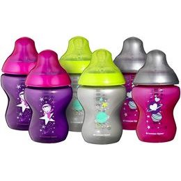 Tommee Tippee Sada kojeneckých láhví 6 x 260 ml girl