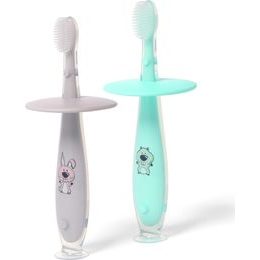 BabyOno Kartáček zubní bezpečný 12m+ - Šedá