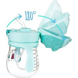 Kouzelná láhev s brčkem a závažím 250 ml mint