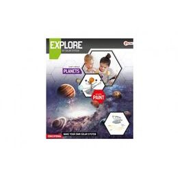 Planety sluneční soustavy vědecká hra s barvami