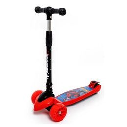 Majlo Toys dětská koloběžka červená Spider se svítícími koly