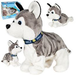 Interaktivní plyšový pejsek Husky reagující na pohyb
