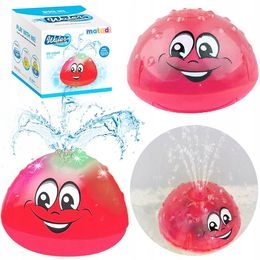 Plovoucí fontánka do koupele s osvětlením červená