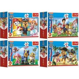 Minipuzzle 54 dílků Paw Patrol/Tlapková Patrola - mix 4 druhy