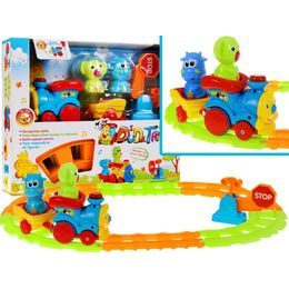 Veselý vláček pro nejmenší se světly a zvuky Dudu Train
