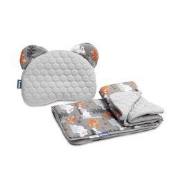 Souprava do kočárku Velvet šedé hory