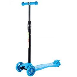 Dětská koloběžka Glow Scooter se svítícími koly modrá