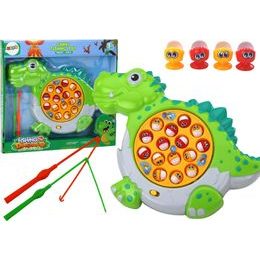 Arkádová hra ve tvaru dinosaura -Rybaření