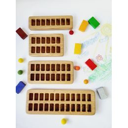 Dřevěný hranatý držák na bločky