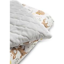 Souprava do postýlky Květiny, zelená