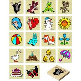 Dřevěné Pexeso Krtek 36ks