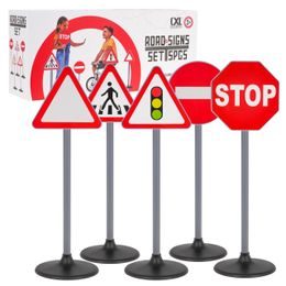 Dětské dopravní značky 70 cm Road Signs - 5 kusů