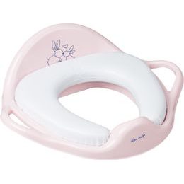 Dětské sedátko na WC měkké Králíčci růžové