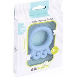 GiliGums Dětské silikonové kousátko Baby Octopus Teether, 3m+, meruňkova, 1 ks