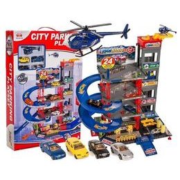 Doris parkovací garáž s výtahem, helikoptérou a autíčky