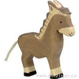 Stojící osel- zvířátko ze dřeva