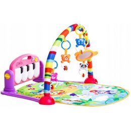 Haunger hrací deka s hrazdou a piankem růžová