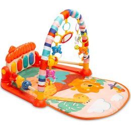 Vdělávací podložka se zvuky - Zoo oranžová