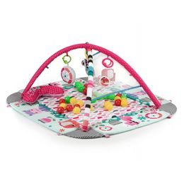 Ecotoys hrací deka 2v1 s 18 míčky Play Ball šedá