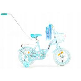 Dětské kolo Mexller Village s vodící tyčí blankytná 12"