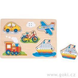 Dřevěné puzzle - Kdo kde bydlí?