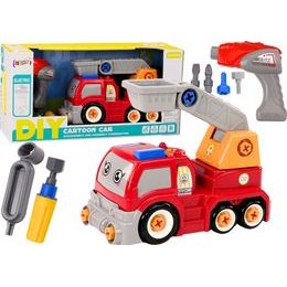 Nákladní autíčko k sestavení DIY červené