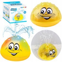 Plovoucí fontánka do koupele s osvětlením žlutá