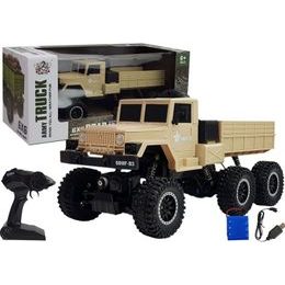 Nákladní auto 6x6 na dálkové ovládání Army Truck hnědé 1:12
