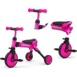 Dětská tříkolka 2v1 Milly Mally Grande pink