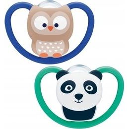 Sada dudlíků svíticích ve tmě pro kluka 0-6m planet love