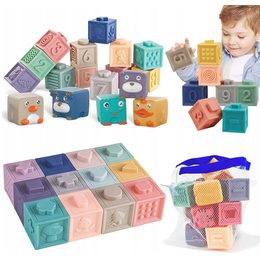 Skládanka pyramida s kroužky - mix 2 barvy