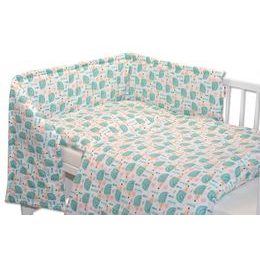 Baby Nellys Baby Nellys Mantinel s povlečením 135x100 - Ježek tyrkys