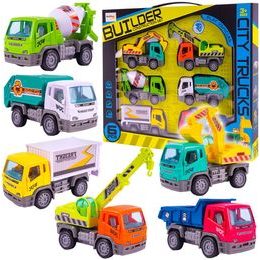 Sestava 6 autíček na setrvačník Builder Set
