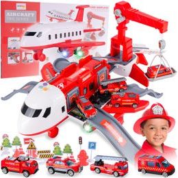 Interaktivní letadlo s autíčky, světly a zvuky DIY Airplane