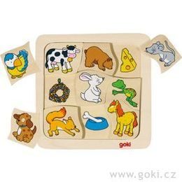 Dřevěné kostky - Moje první zvířátka 15ks