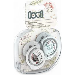 LOVI 22/892 Dynamický silikonový dudlík 0-3 m 2 ks Stardust zelený