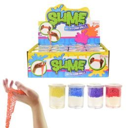 Sliz - hmota s pěnovými kuličkami 4 barvy