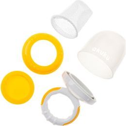 BabyOno Flexibilní lžičky, 2 ks, žlutá/šedá