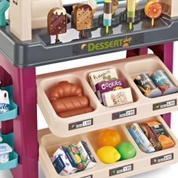 Supermarket pro děti s doplňky Express hnědý