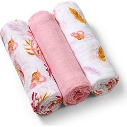 Bambusové plenky 3ks růžová