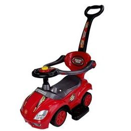 Odrážedlo Mega Car s vodící tyčí 3v1 červené