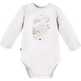EEVI Kojenecké body s dlouhým rukávem Mellow bílá 74 (6-9m)