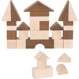 Klasické stavební kostky přírodní, 30 ks