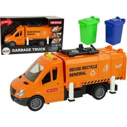 Popelářský vůz na setrvačník oranžový