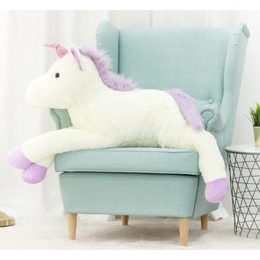 Plyšový jednorožec Bruno 120 cm bílý