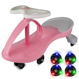 Gravitační odrážedlo se svítícími koly Spinner růžové