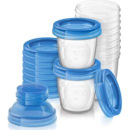 Sada nádobek na pokrm/mléko 180ml 10ks