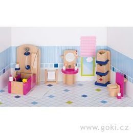 Nábytek pro panenky - koupelna TREND, 22 dílů