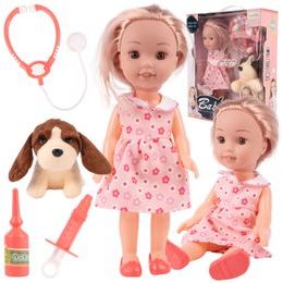 Panenka doktorka s oblečením a pejskem My Baby 35 cm
